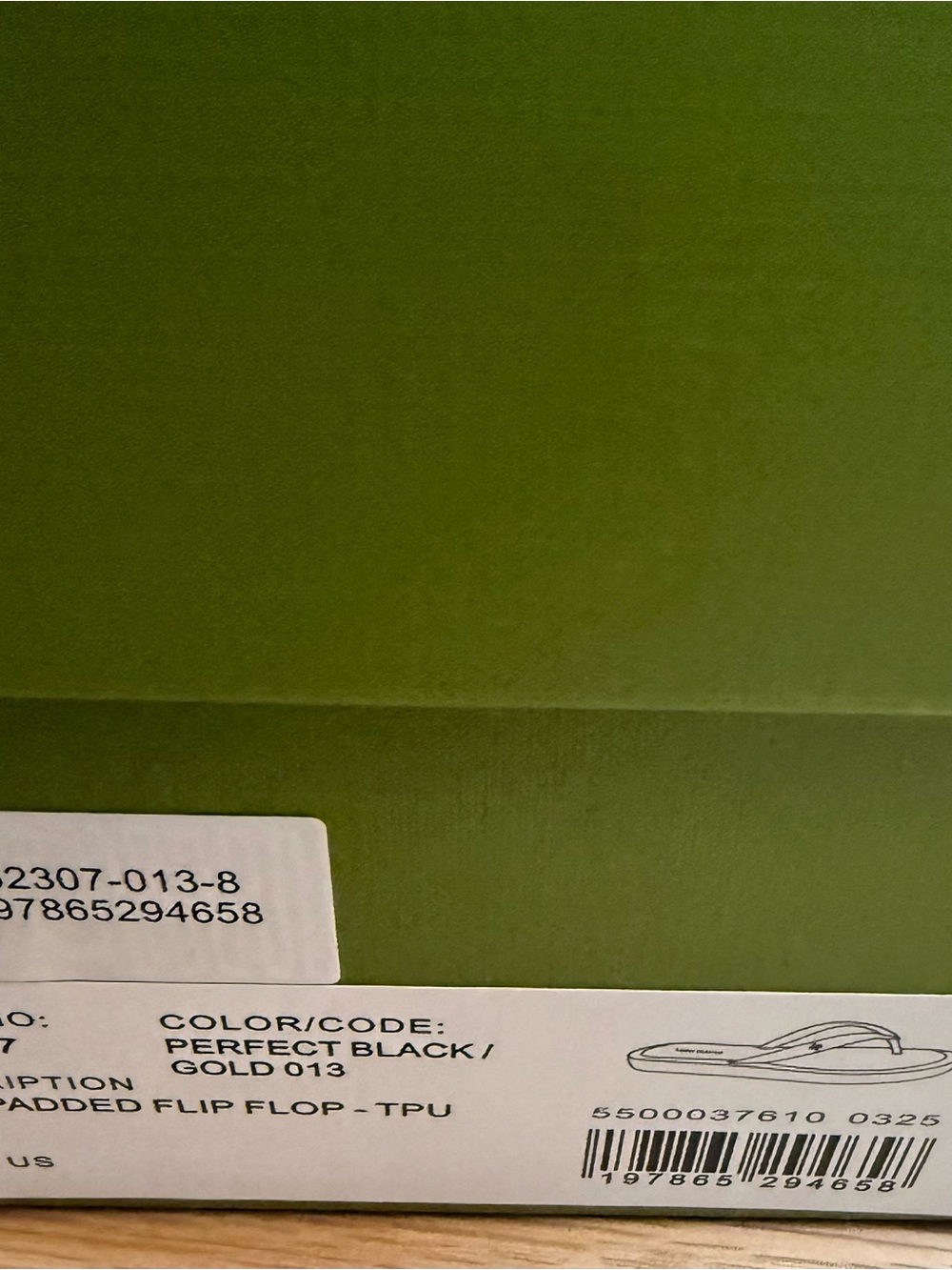🩴1/2 Price! NWT Tory Burch Kira Black/Gold Logo Thong Sandals, Sz 8, With Box! - Picture 5 of 5